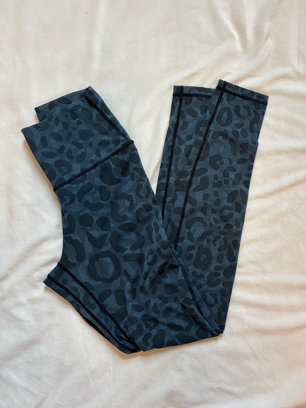 High-Rise Black Leopard Print Leggings